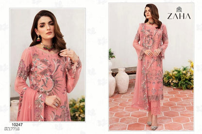 semi Sttich Heavy pure Georgette With Heavy Embroidery Dress