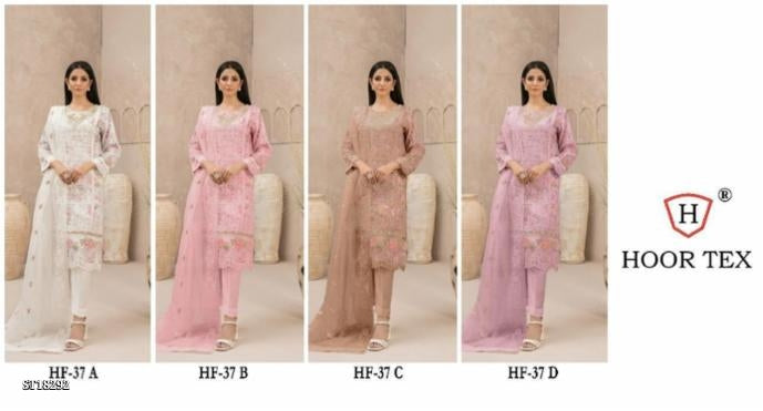 Full Stitched Collection* (readymade Heavy Orgenza With Heavy Embroidery Dress