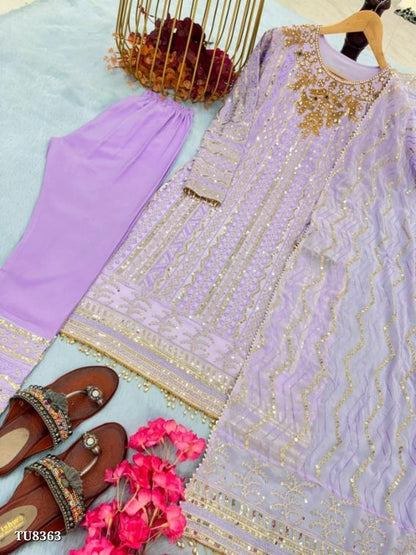 Readymade Top Bottom And Dupatta* set full stitching