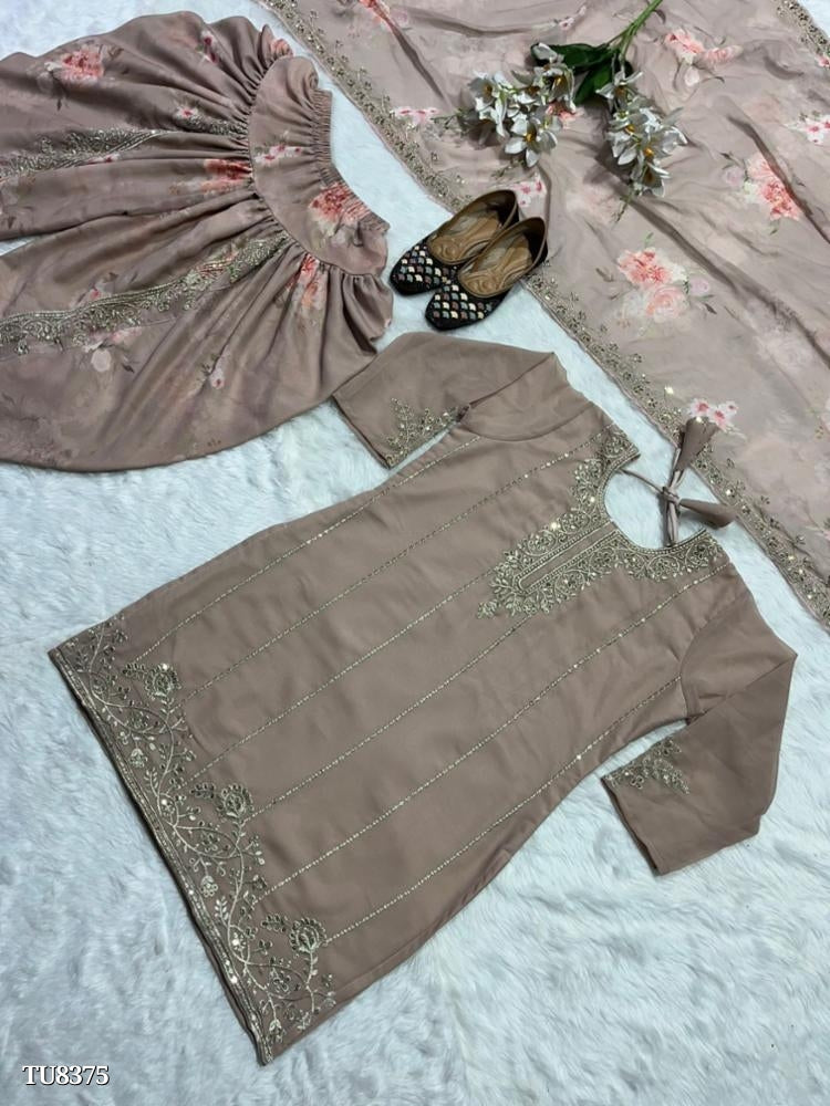 fancy Top Dhoti With Salwar* set full stitching