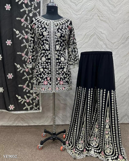 Designer Sharara  suits dupatta set full stitching