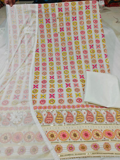 Unstitched fancy suit  set