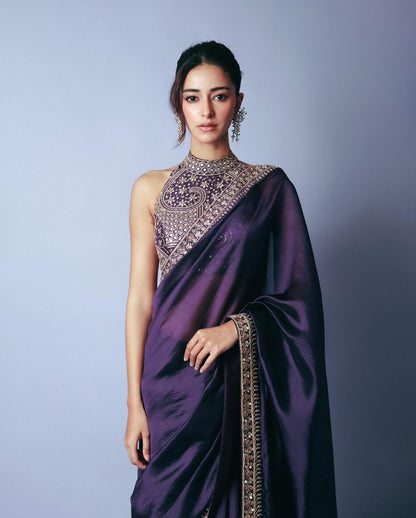 celebrity sequence saree