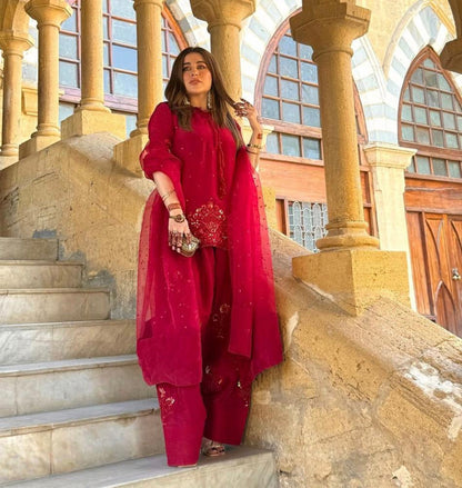 Pure Natural Crep Silk suit set