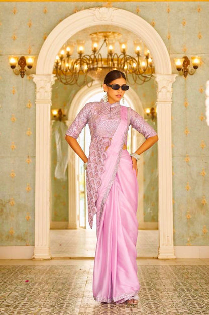 Redy To Wear chinon Saree