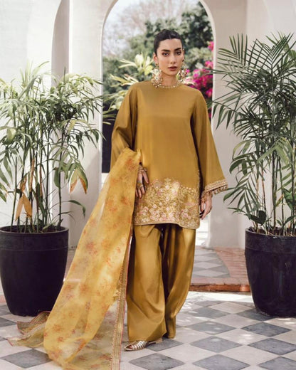 French Crep Silk suit set