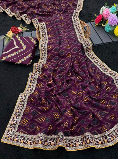 Bandhani Saree*