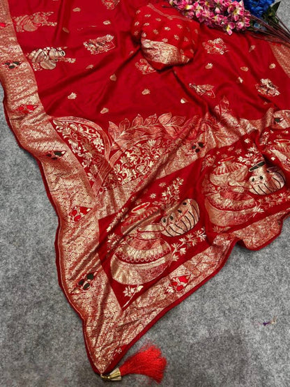Chanderi Viscose Saree