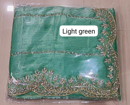 Zimmy Choo hand work saree diamond stone work
