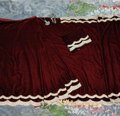 Premium 9000 Velvet saree