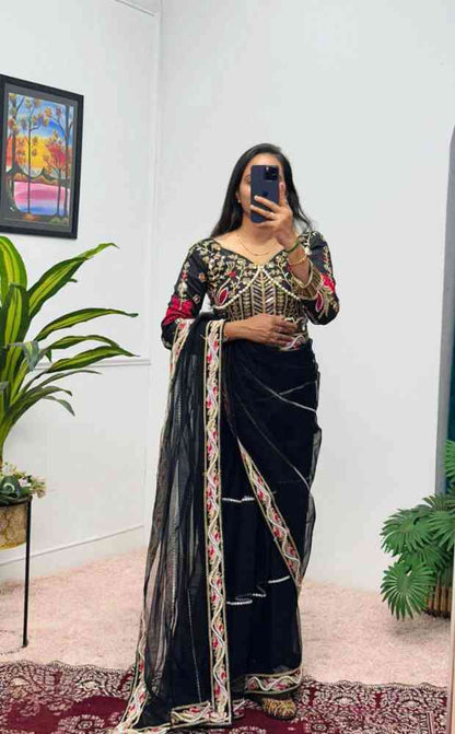 Moti saree  HAND EMBROIDERY WORK WITH PEARL MOTI
