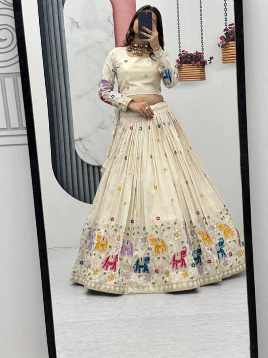 Micro Cotton  fancy Gown set.