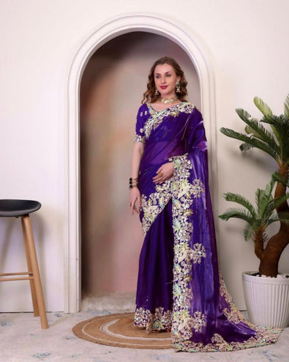 Pure Jimmy choo fancy saree