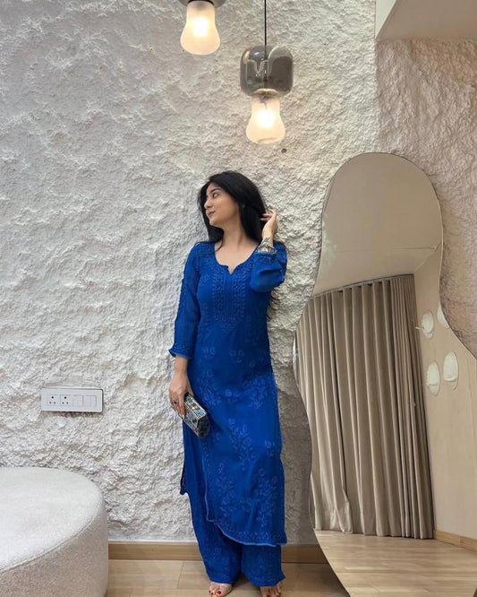 pure Georgette fancy suit set