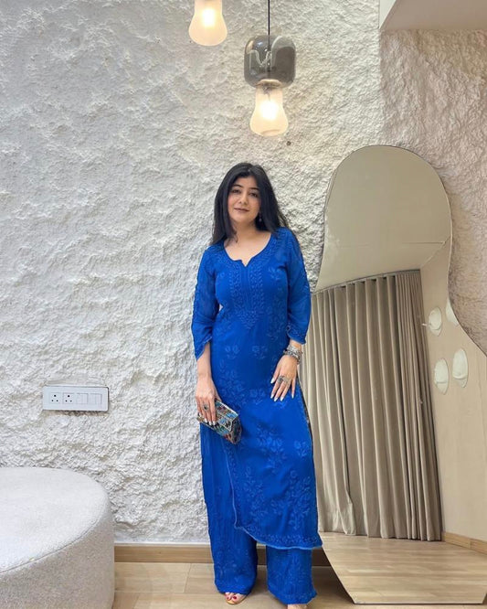 pure Georgette fancy suit set