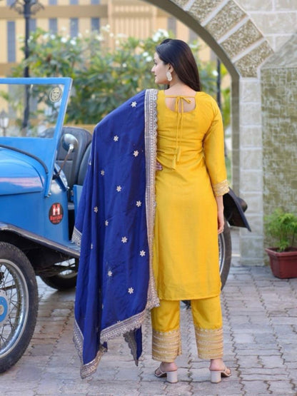roman silk kurti set with dupatta suit set