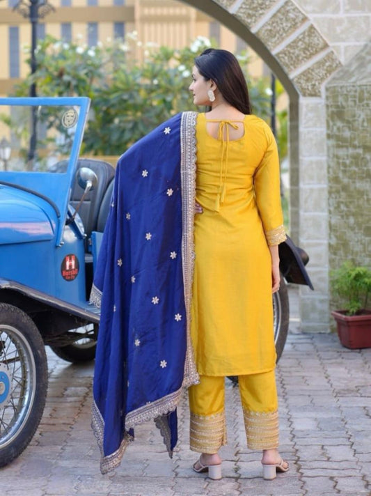 roman silk kurti set with dupatta suit set