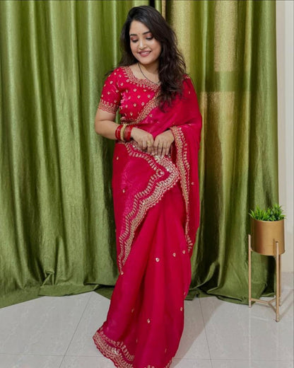 Women,s  Jimmy Choo Sequence Saree