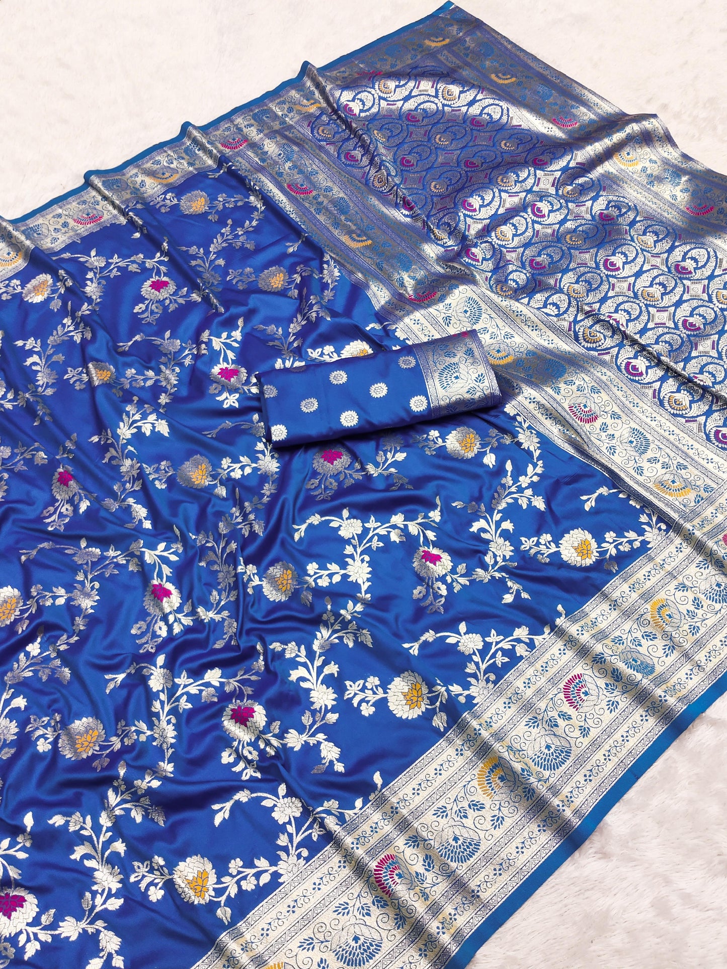 pure banarasi katan silk saree