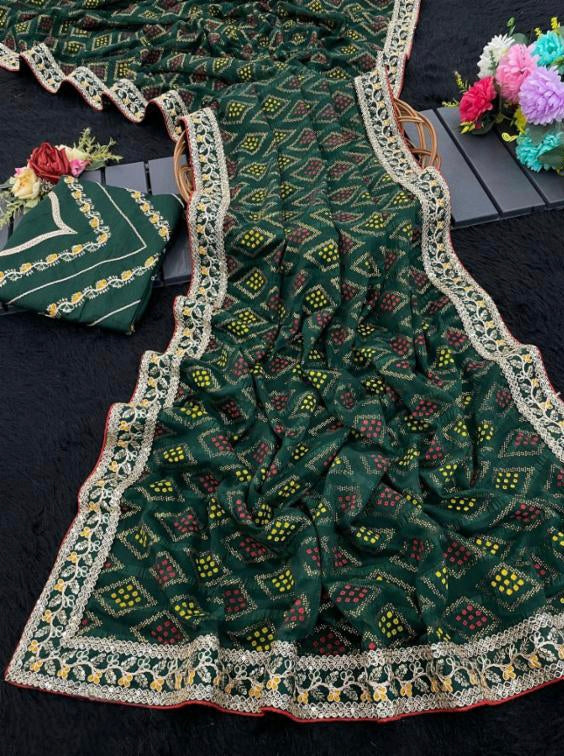 Bandhani Saree*