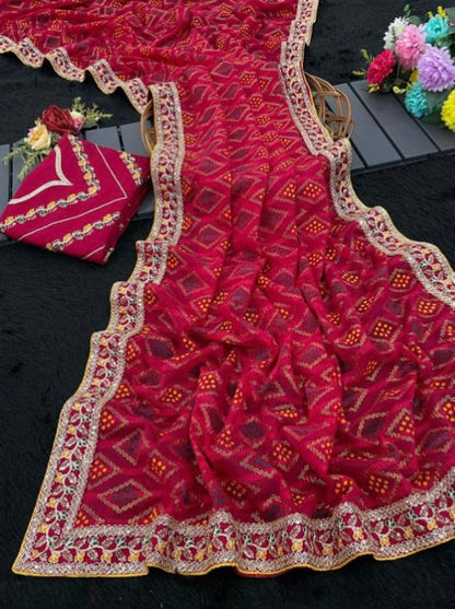 Bandhani Saree*