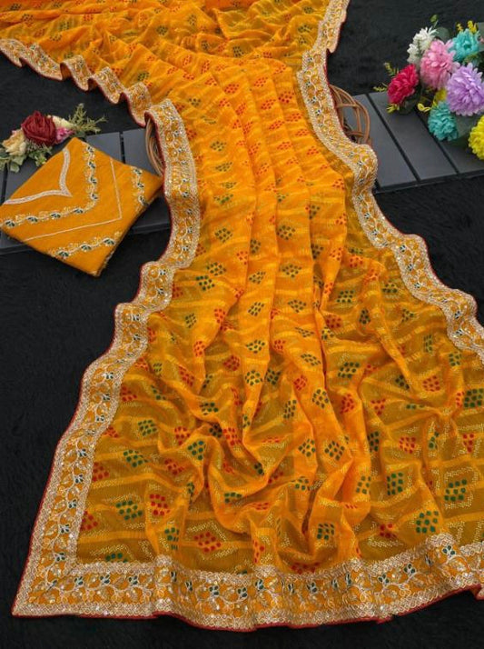 Bandhani Saree*