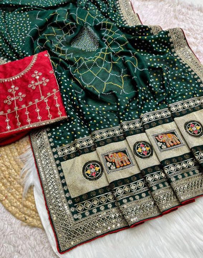 Hand work saree