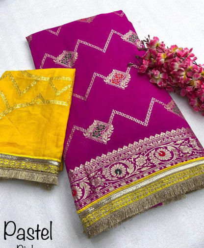 Meena Viscose Broom saree