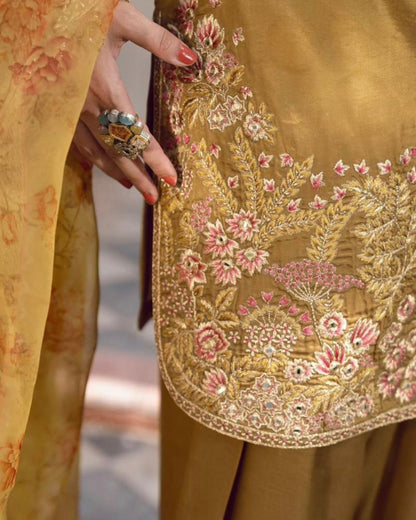 French Crep Silk suit set