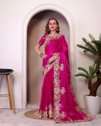Pure Jimmy choo fancy saree