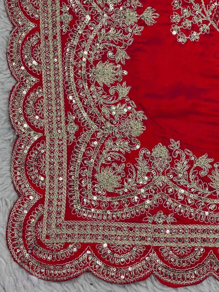 Dola silk all over work saree