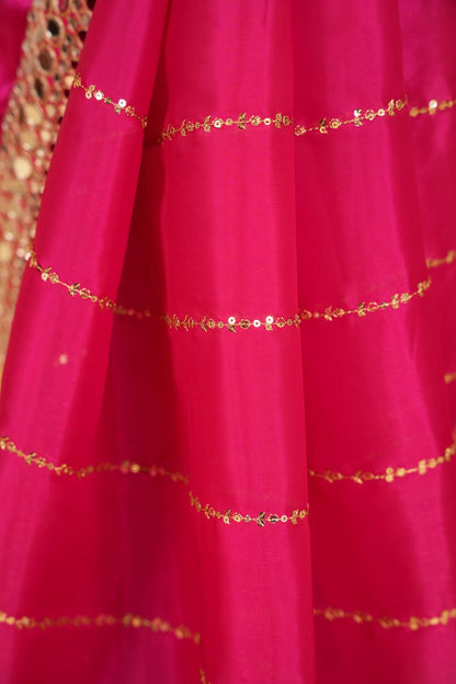 Mirror work saree