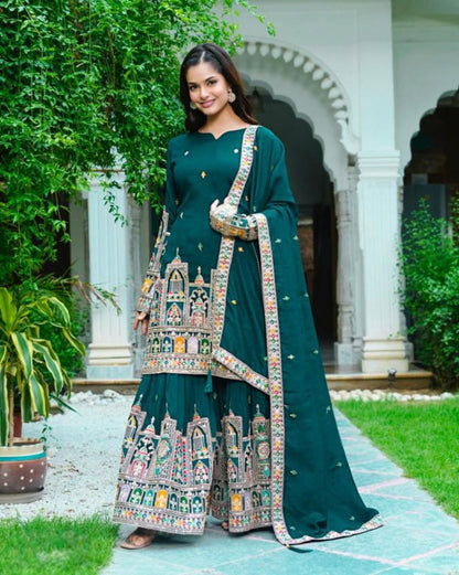 Pure Chinnon Silk suit set.