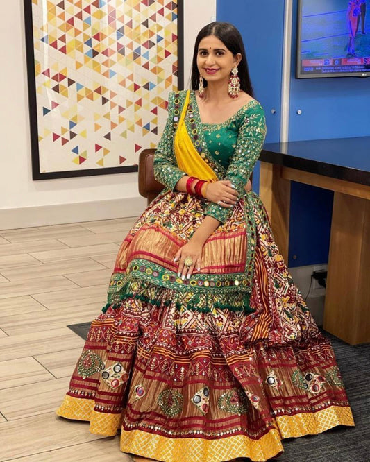 Digital Print Muslin Cotton Lehenga Choli