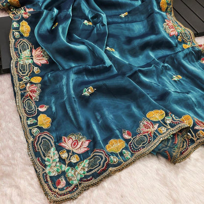 Pure organza jimmy choo saree
